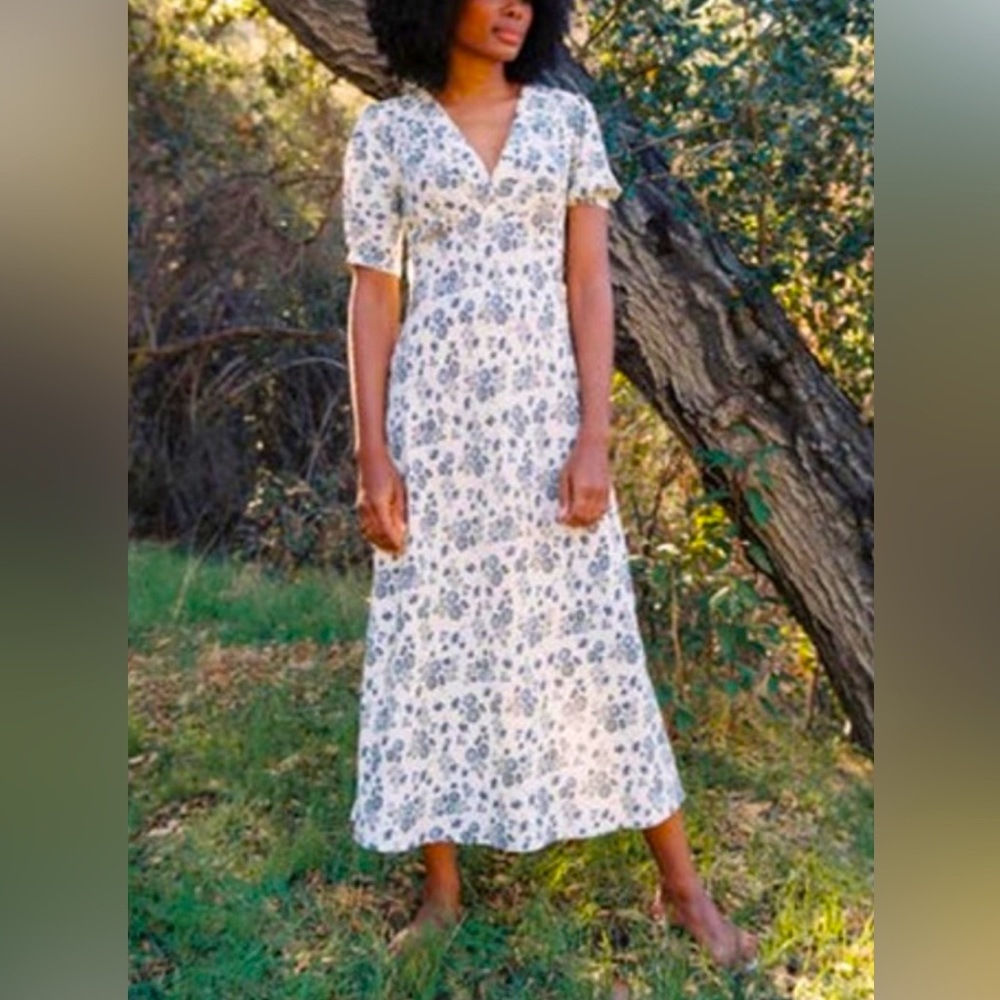 Christy Dawn Cream Floral Maxi Dress